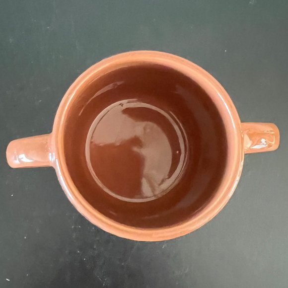 Retro Knitted Sock Monkey Ceramic Dual Handled Mug ~  Dual-Sided ~ By GALERIE - Picture 2 of 4